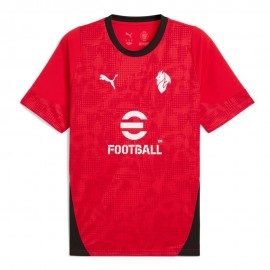 Maniche Corte Ac Milan Training nero rosso