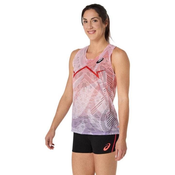 Asics Canotta Running Metaspeed Flash Red Donna