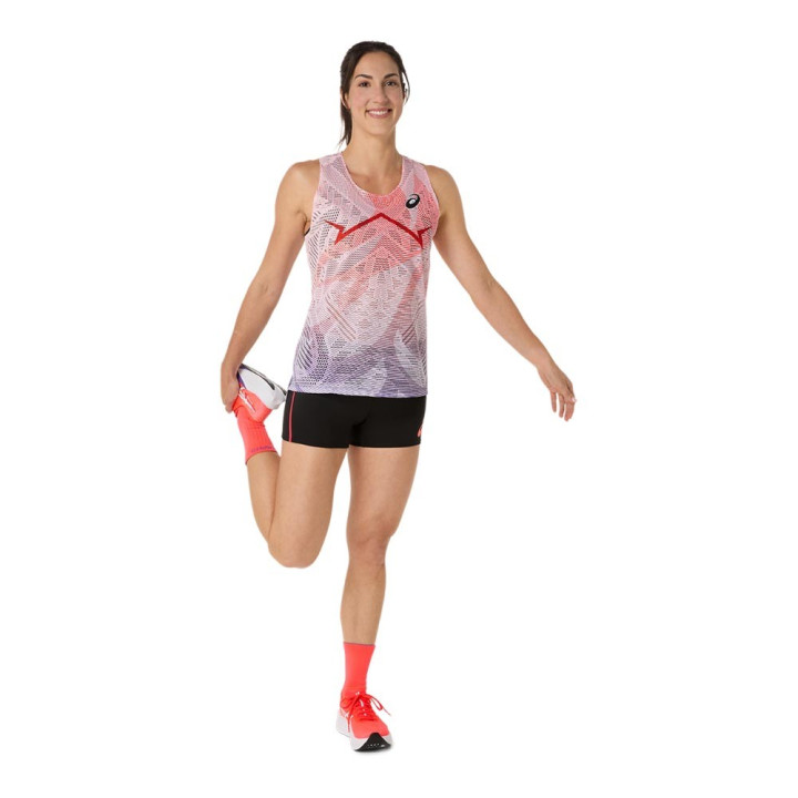 Asics Canotta Running Metaspeed Flash Red Donna