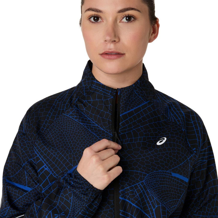 Asics Giacca Running Road Packable Lite-Show Performance Nero Dark Donna
