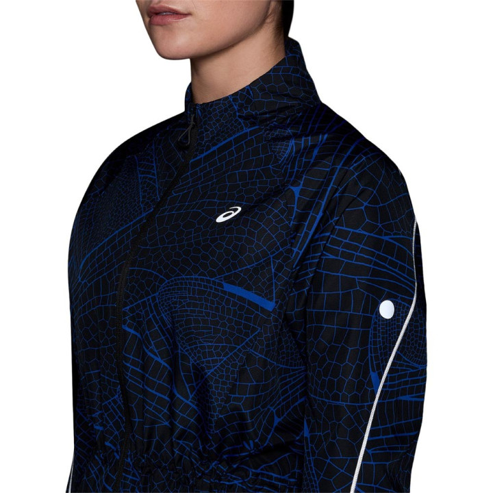 Asics Giacca Running Road Packable Lite-Show Performance Nero Dark Donna