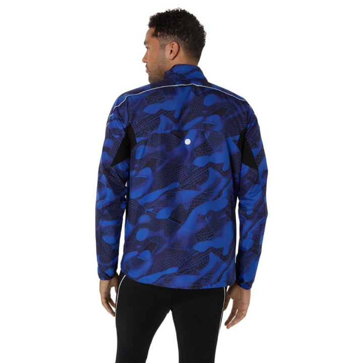 Asics Giacca Running Road Packable Lite-Show Performance Nero Dark Uomo