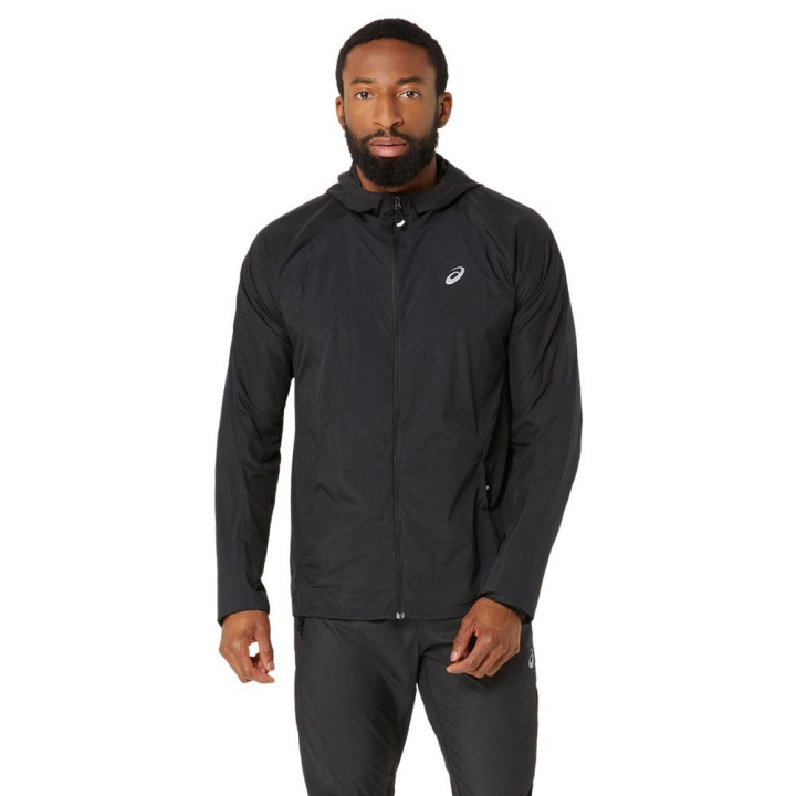 Asics Giacca Running Road Packable Performance Nero Uomo