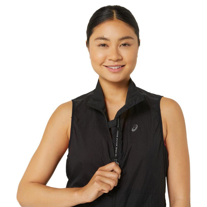 Asics Gilet Runningmetarun Packable Performance Nero Donna