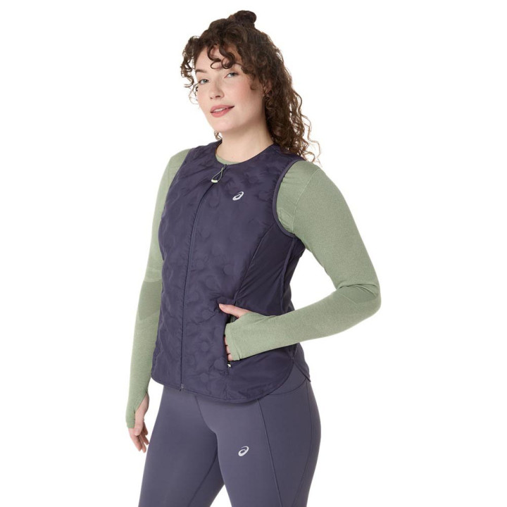 Asics Gilet Runningnagino Run Indigo Fog Donna