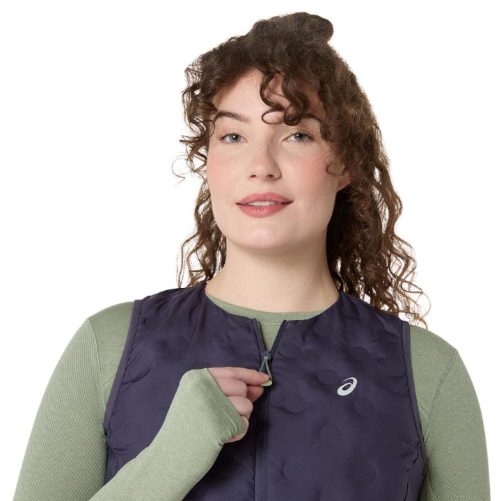 Asics Gilet Runningnagino Run Indigo Fog Donna
