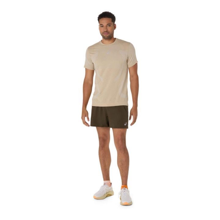 Asics Pantaloncini Running Road 5" Brown Stone Uomo