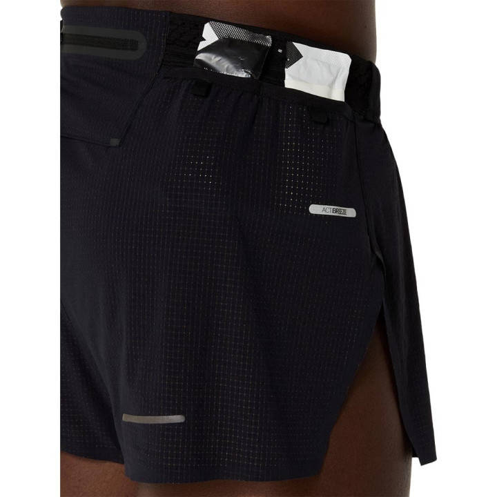 Asics Pantaloncini Running Split Metarun Performance Nero Uomo