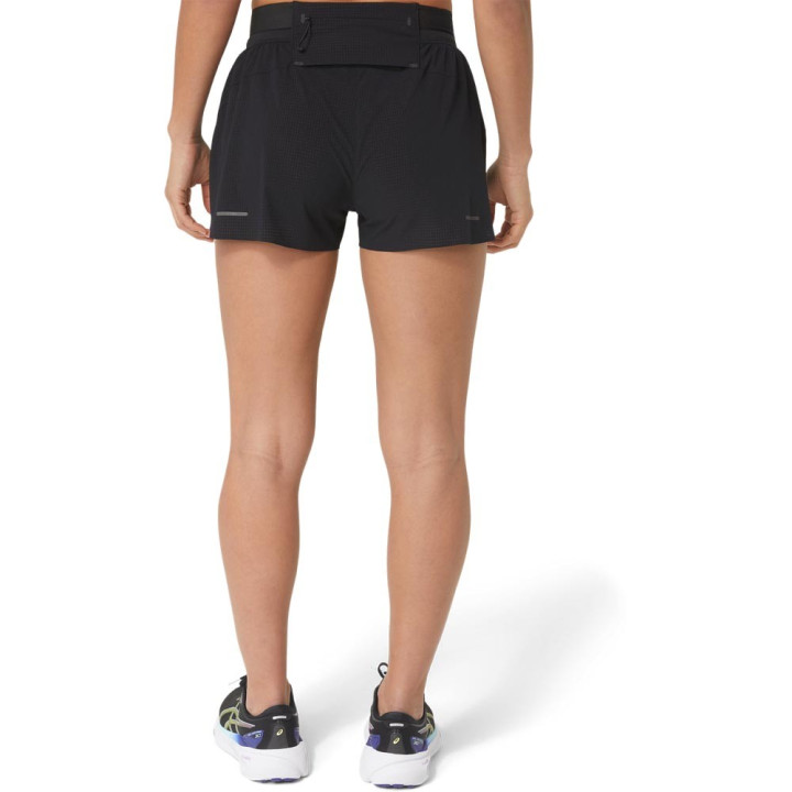 Asics Pantaloncini Running Split Metarun Performance Nero Donna