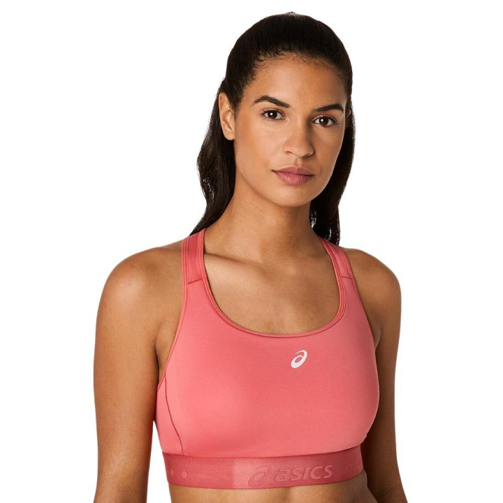 Asics Reggiseno Sportivo Road Compression Dark Rosa Clay Donna