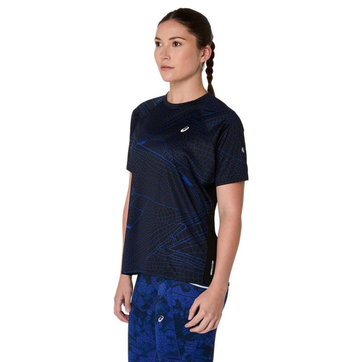 Asics T-Shirt Running Lite-Show Road Performance Nero Donna