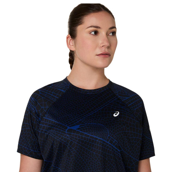 Asics T-Shirt Running Lite-Show Road Performance Nero Donna
