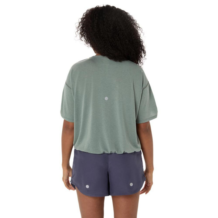 Asics T-Shirt Running Nagino Run Adjustable Monument Blue Donna