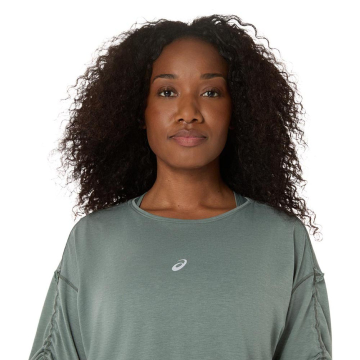 Asics T-Shirt Running Nagino Run Adjustable Monument Blue Donna