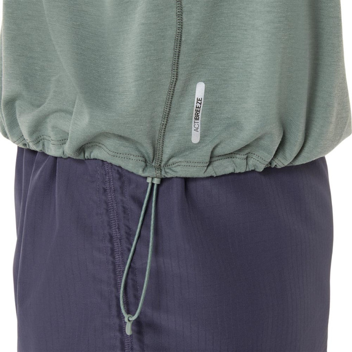 Asics T-Shirt Running Nagino Run Adjustable Monument Blue Donna