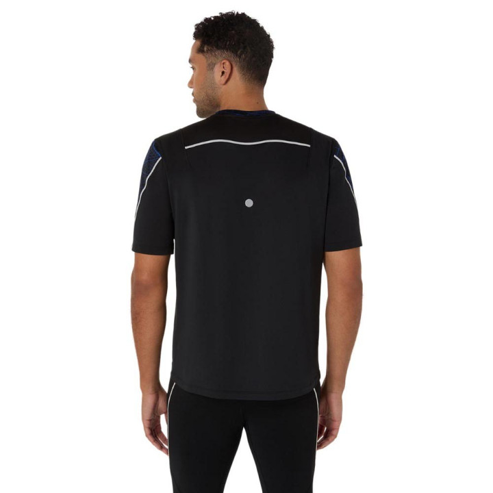 Asics T-Shirt Running Road Lite-Show Performance Nero Uomo