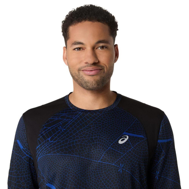 Asics T-Shirt Running Road Lite-Show Performance Nero Uomo