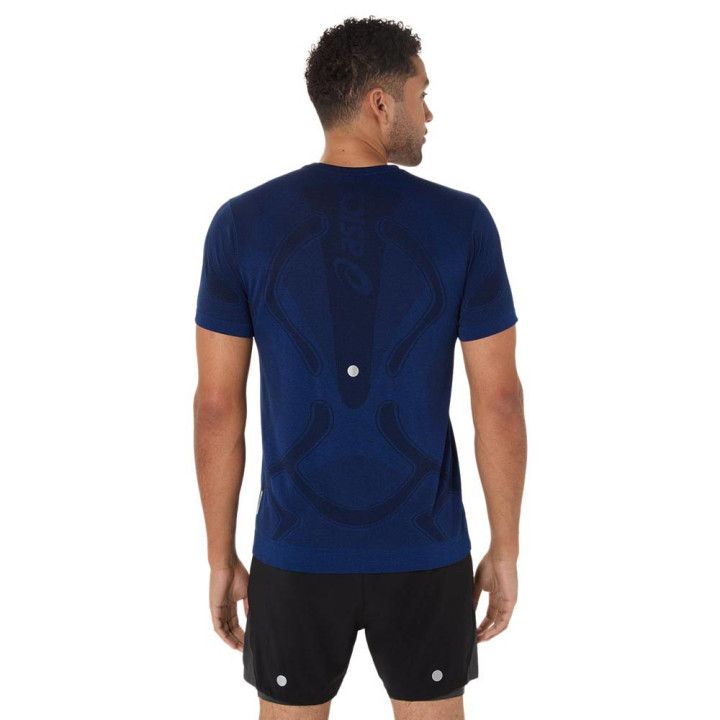 Asics T-Shirt Running Road Seamless Midnight Uomo