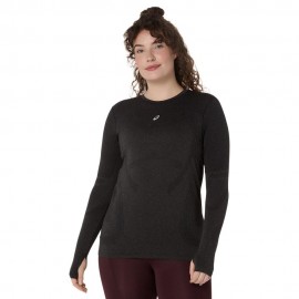 Crop Top Running Road Seamless Ls Performance nero grigio