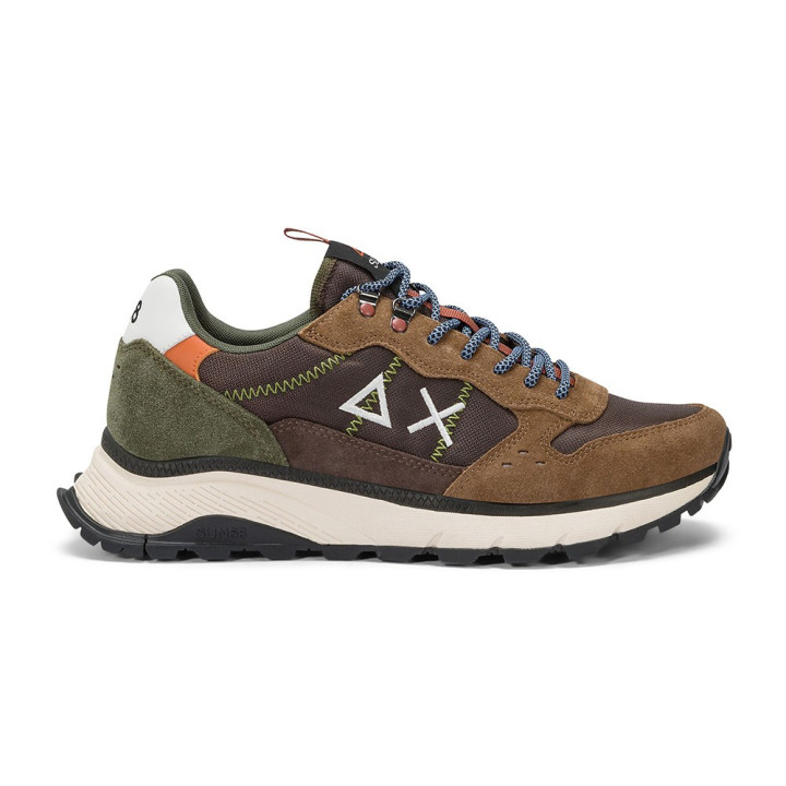 Sun 68 Fire & Camping Marrone Bianco - Sneakers Uomo