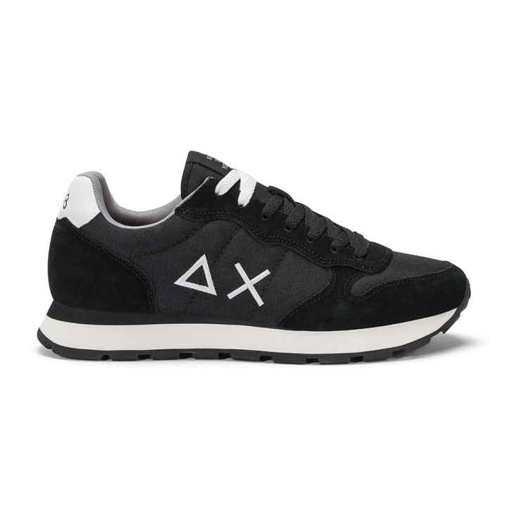 Sun 68 Tom Solid Mesh Nero Bianco - Sneakers Uomo