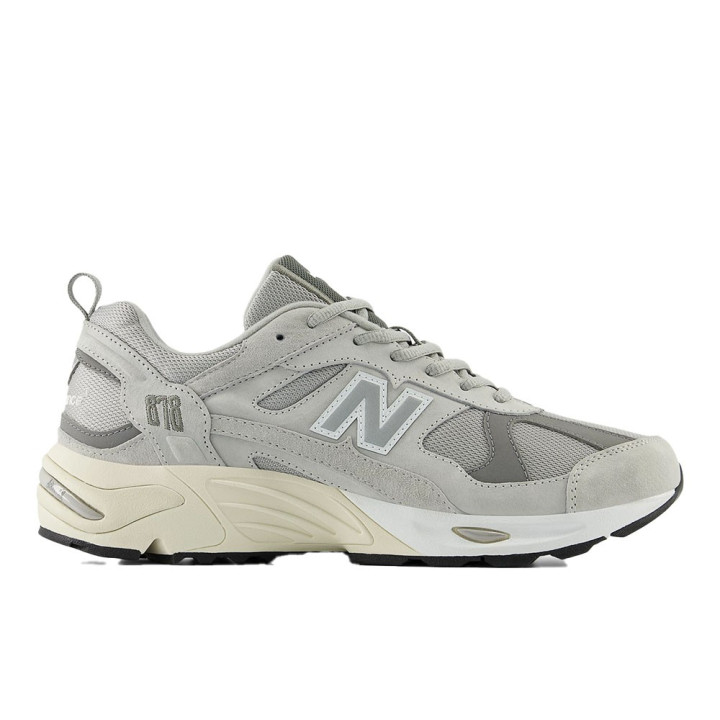 New Balance Nb 878 Mesh Suede Grigio Bianco - Sneakers Uomo