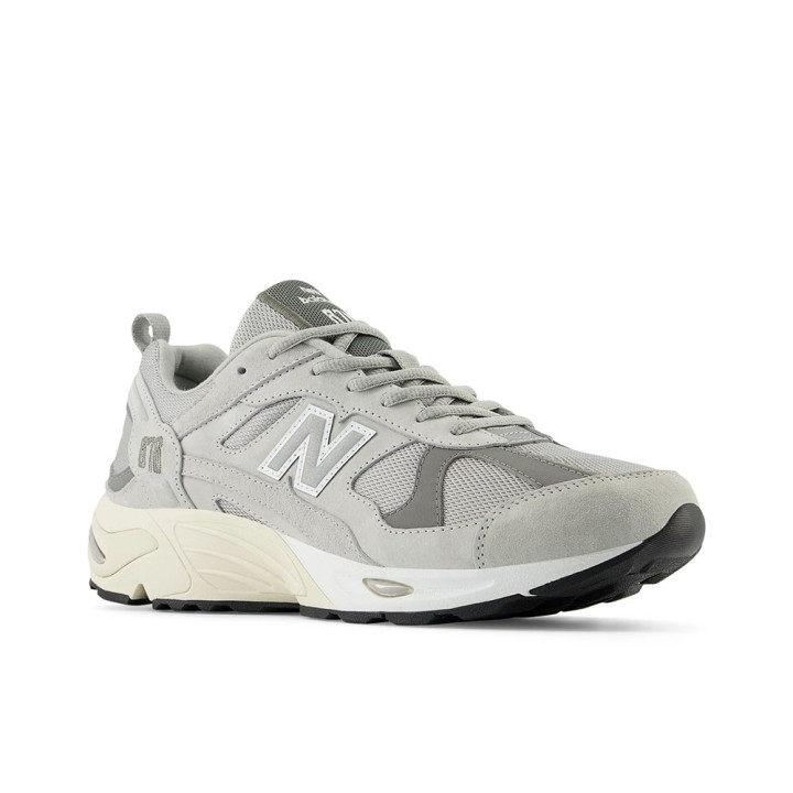 New Balance Nb 878 Mesh Suede Grigio Bianco - Sneakers Uomo