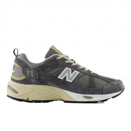 Nb 878 Mesh Suede verde grigio