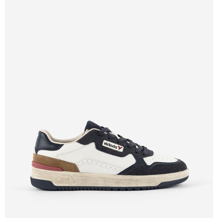 Victoria C80 Lea Bianco Blu - Sneakers Uomo