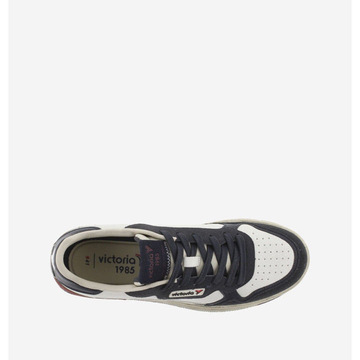 Victoria C80 Lea Bianco Blu - Sneakers Uomo