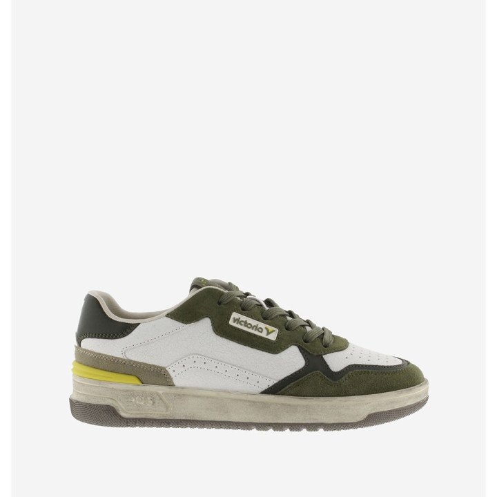 Victoria C80 Lea Bianco Verde - Sneakers Uomo