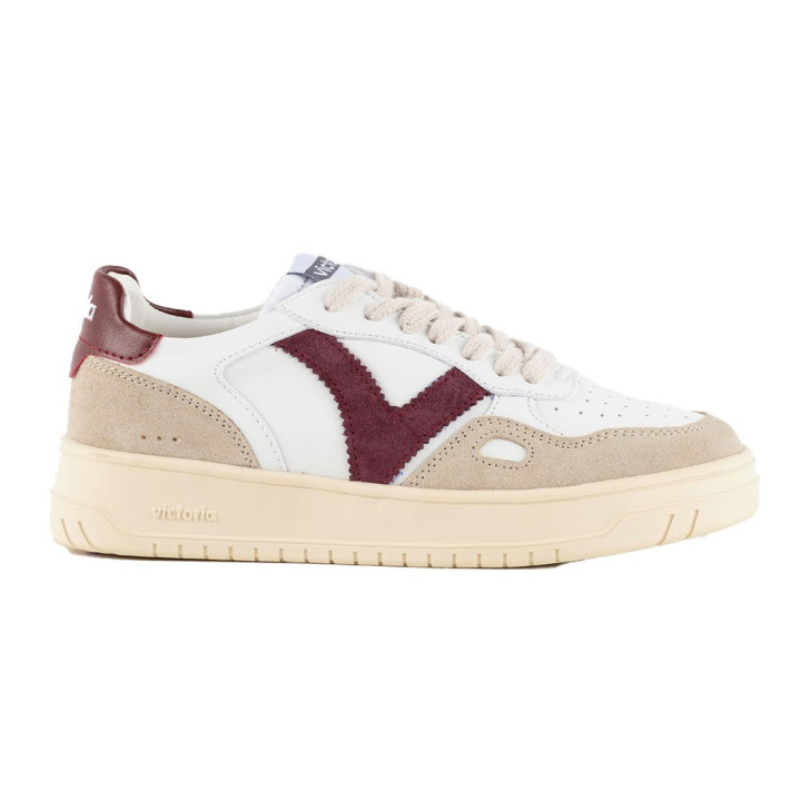 Victoria Seul Lea Bianco Bordo - Sneakers Donna