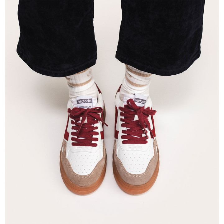 Victoria Seul Lea Gum Bianco Rosso - Sneakers Donna