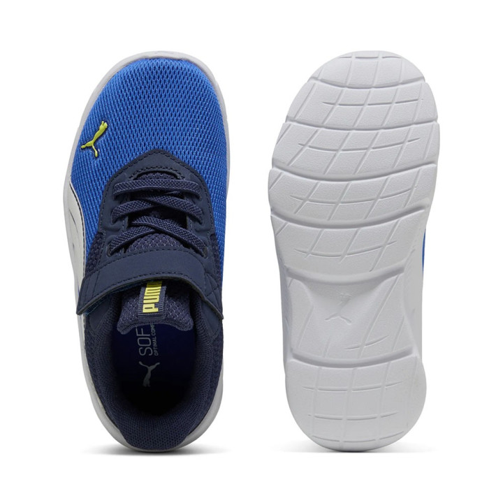 Puma Flex Focus Lite Modern Ps Ac Blu Bianco - Scarpe Da Ginnastica Bambino