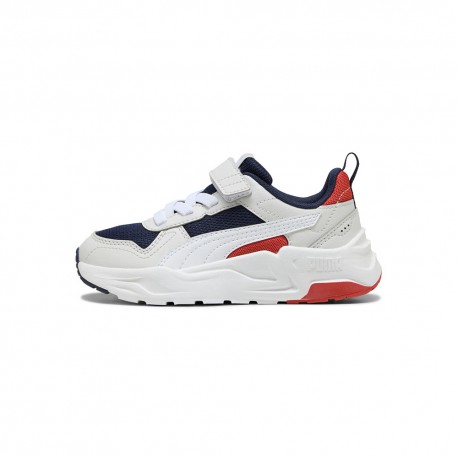 Puma Trinity 2 Lt Ps Ac Blu Bianco - Scarpe Da Ginnastica Bambino