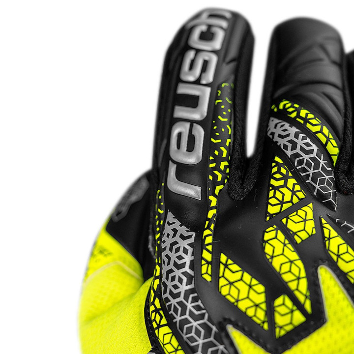 Reusch Guanti Calcio Attrakt Giallo Argento Nero Uomo