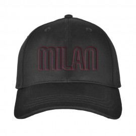 Sr Ricamo Milan nero rosso