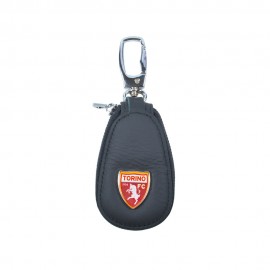 Portachiavi Calcio Torino Pelle Zip nero Granata