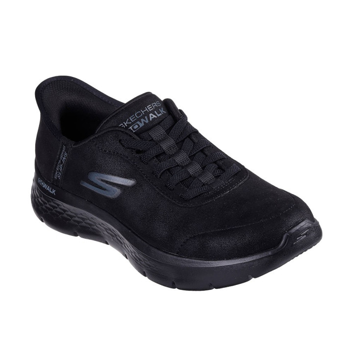 Skechers Go Walk Flex Mali Slip-Ins Lea Nero - Sneakers Donna