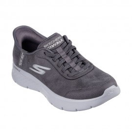 Go Walk Flex Mali Slip-Ins Lea grigio