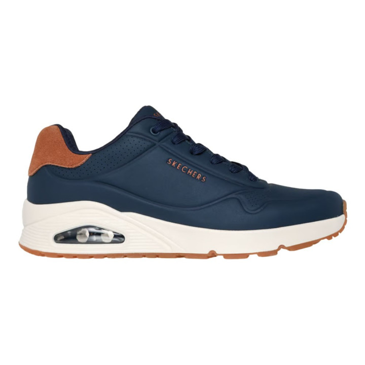 Skechers One Suited On Air Lea Blu Marrone - Sneakers Uomo