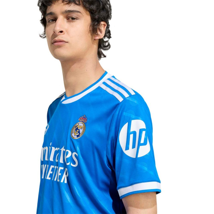ADIDAS Originals Maglia Maniche Corte Real Madrid Third 25 26 Blu Bianco Uomo