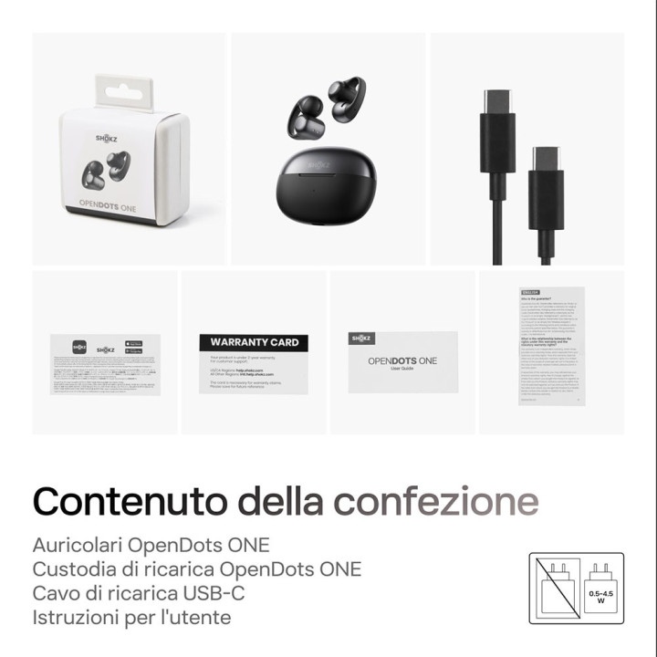 AURICOLARI OPENDOTS ONE Nero