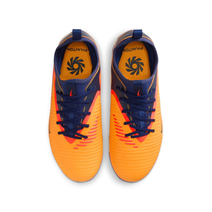 Nike Phantom 6 Low Academy Fg Mg Eh Arancio Giallo Blu - Scarpe Da Calcio Bambino