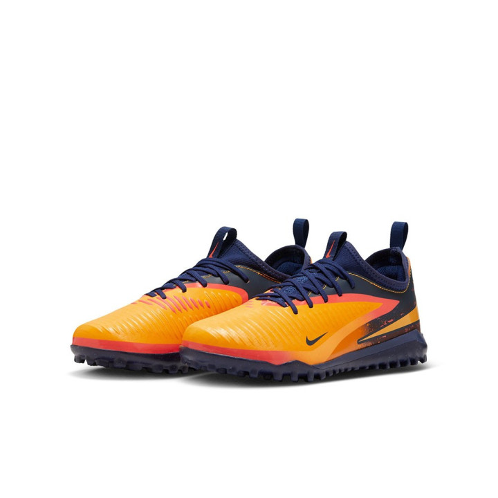 Nike Phantom 6 Low Academy Tf Eh Arancio Giallo Blu - Scarpe Da Calcio Bambino
