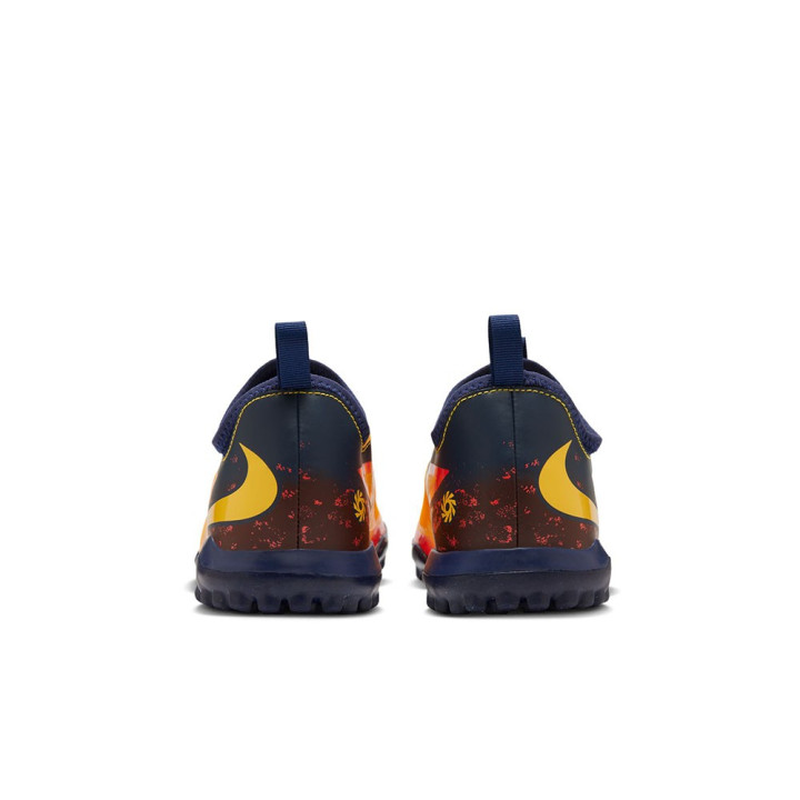 Nike Phantom 6 Low Academy Tf Eh Arancio Giallo Blu - Scarpe Da Calcio Bambino