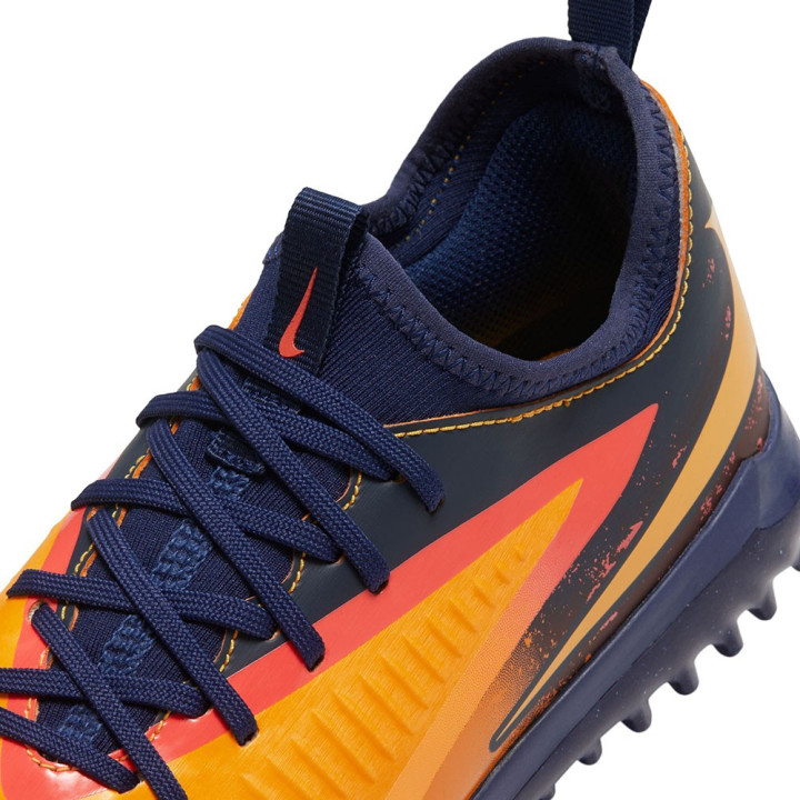 Nike Phantom 6 Low Academy Tf Eh Arancio Giallo Blu - Scarpe Da Calcio Bambino