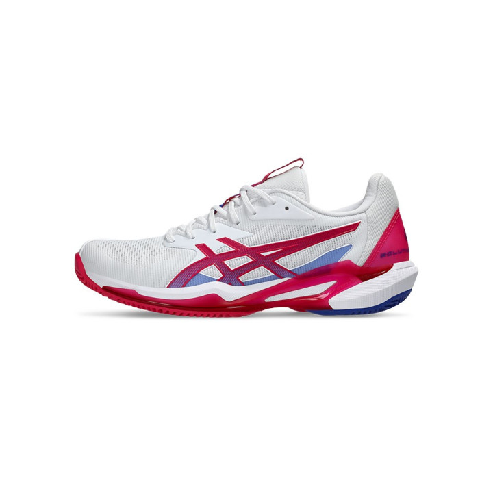 Asics Solution Speed 3 Ff Clay Bianco Bright Rose - Scarpe Da Tennis Donna