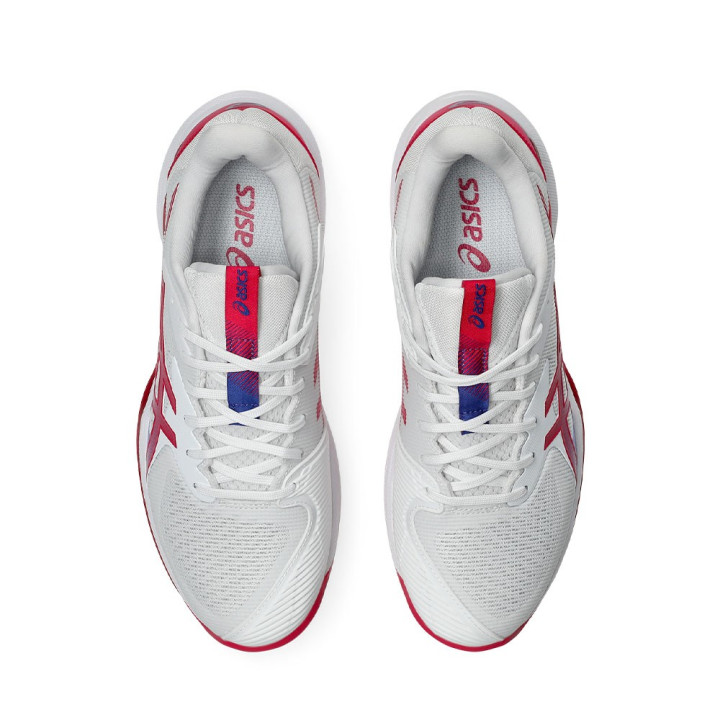 Asics Solution Speed 3 Ff Clay Bianco Bright Rose - Scarpe Da Tennis Donna