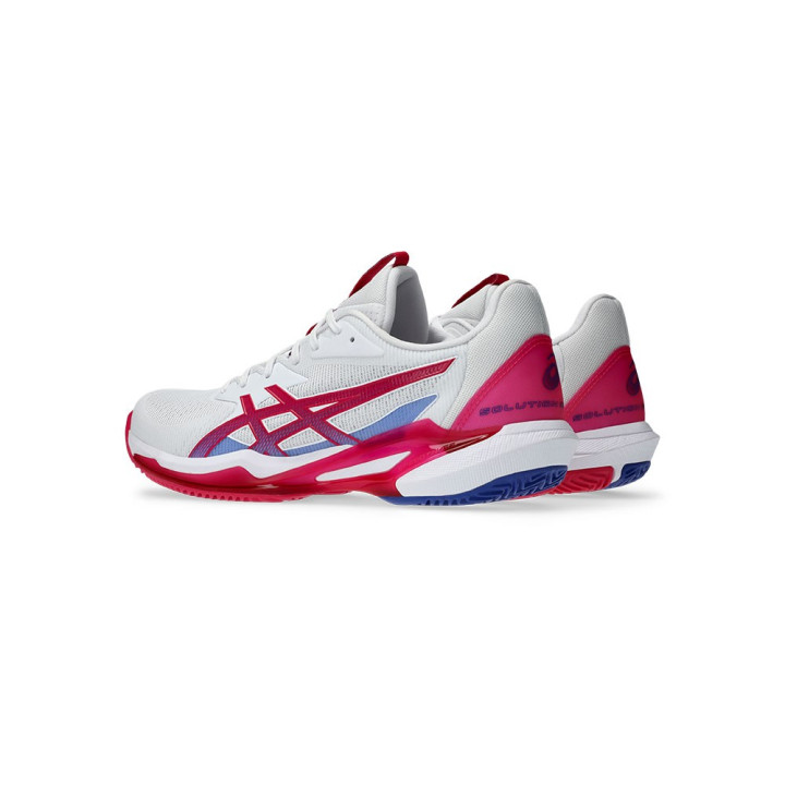 Asics Solution Speed 3 Ff Clay Bianco Bright Rose - Scarpe Da Tennis Donna